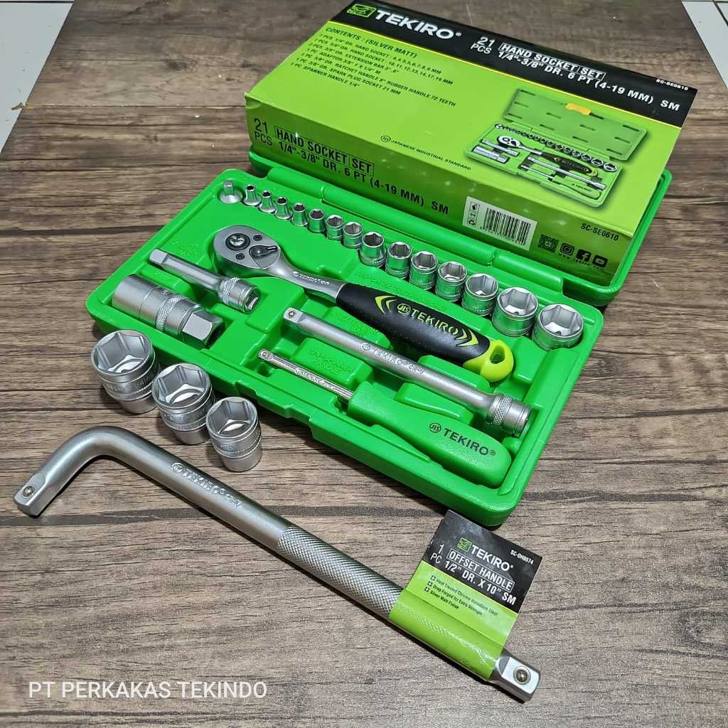 Jual Kunci Shock Sock 24 Pcs Toolkit Tekiro 1 Set Lengkap + Gagang Sok ...
