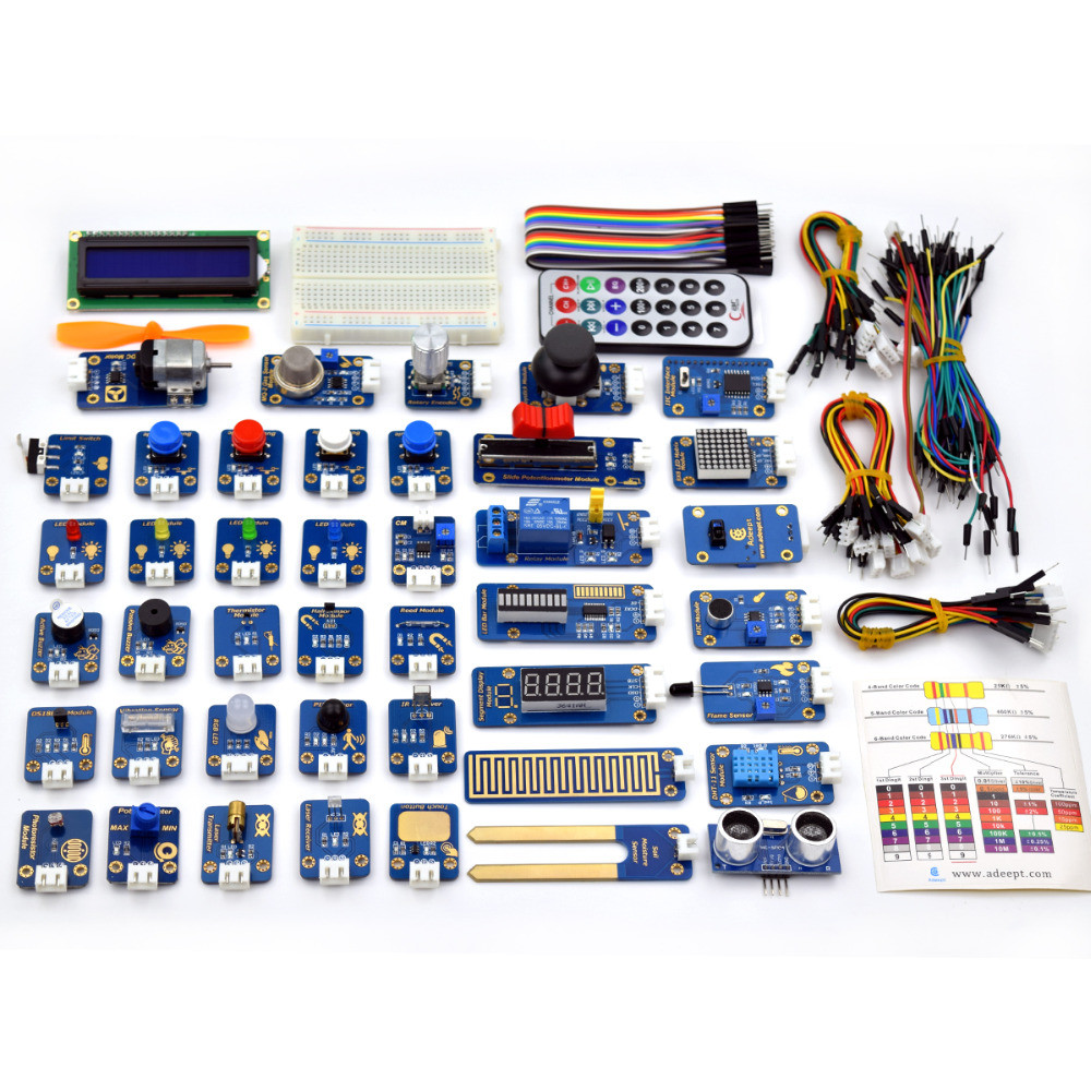 Jual Adeept 42 Modules Ultimate Sensor Kit for Arduino UNO R3 Mega2560 ...