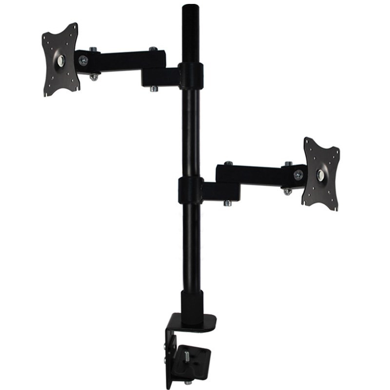 Jual HILLPORT 14-27 Inch Support Tilt Rotation Dual Screen Monitor Arm ...