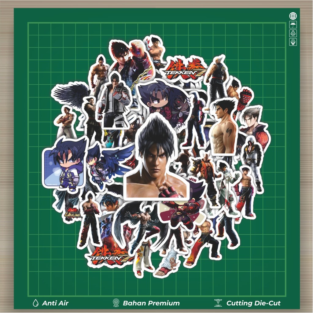 Jual HOT 50 PCS STIKER Stiker Game Series Tekken Character Jin Kazama ...