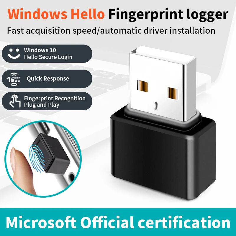 Jual Mini Biometric Fingerprint Login Lock Windows Hello Biometric ...