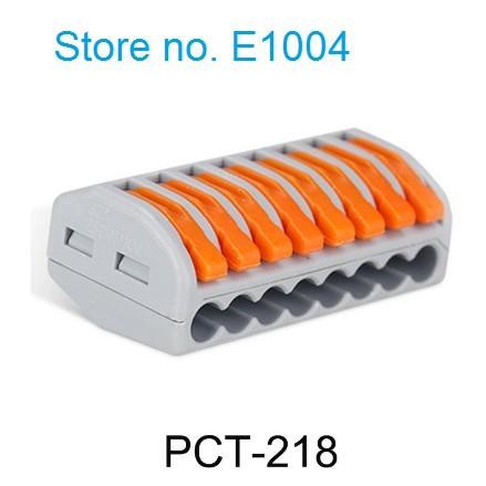 Jual Konektor Wago 8pin 8 Pin PCT-218 Universal Wago PCT218 wire wiring ...