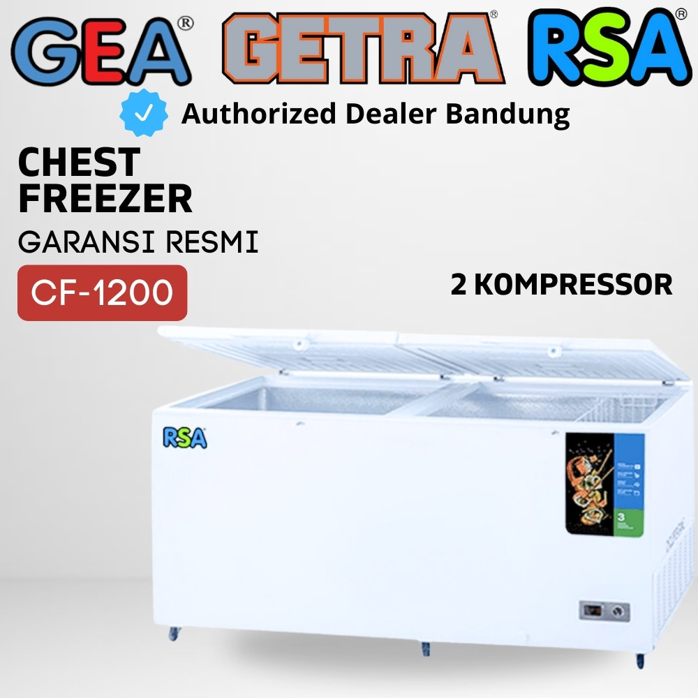 Jual Chest Freezer RSA CF-1200 Kapasitas 1050 Liter CF 1200 Garansi ...