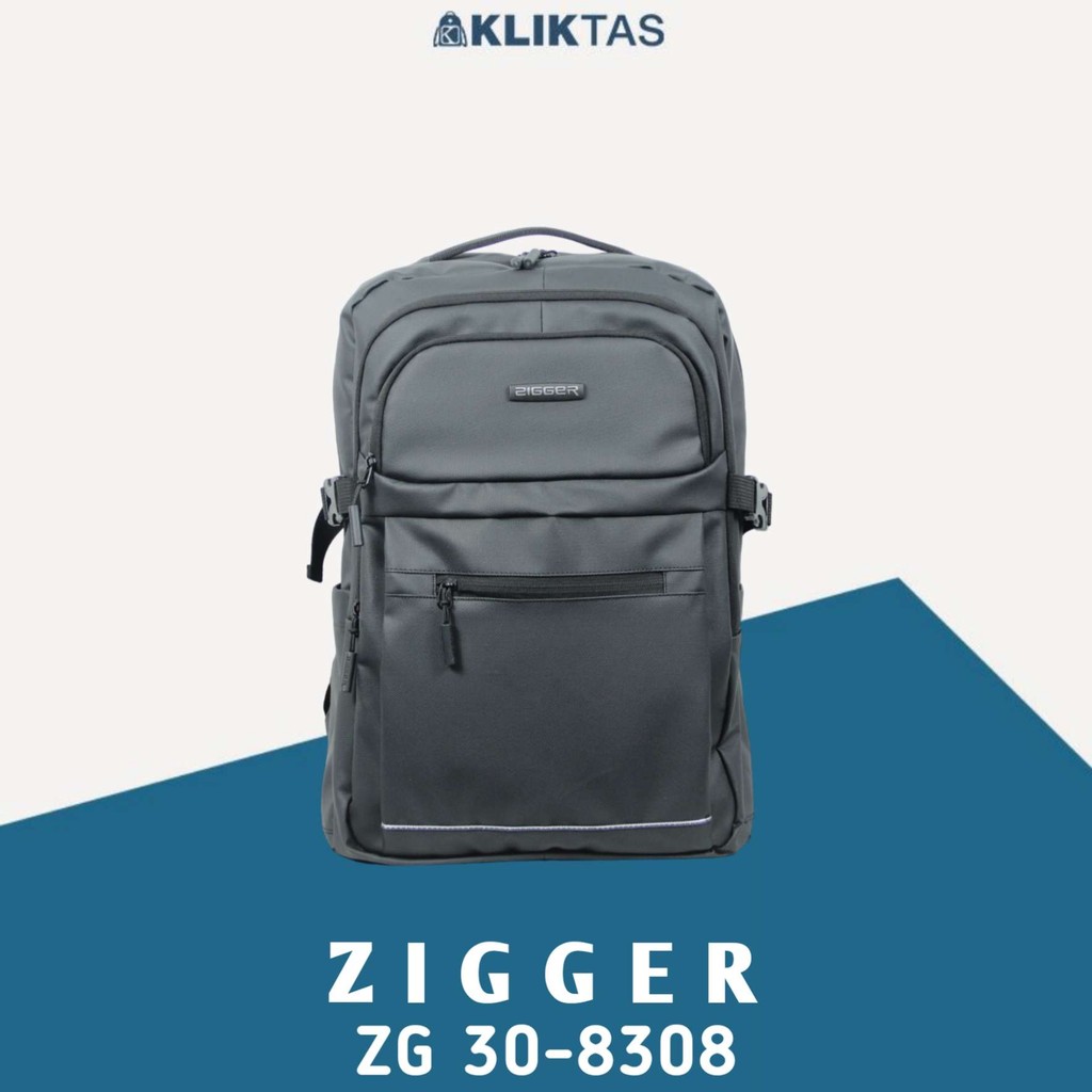 Jual Tas Ransel Pria Zigger 398308 Backpack Sekolah Kerja Bimo Full ...