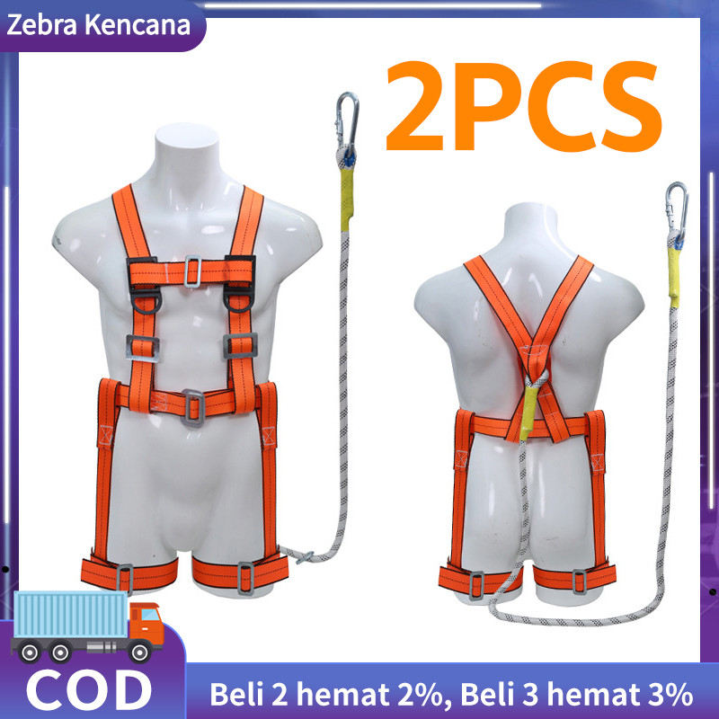 Jual 【2PCS】5M Safety Full Body Harness/Safety Belt Kerja/Safety Belt ...