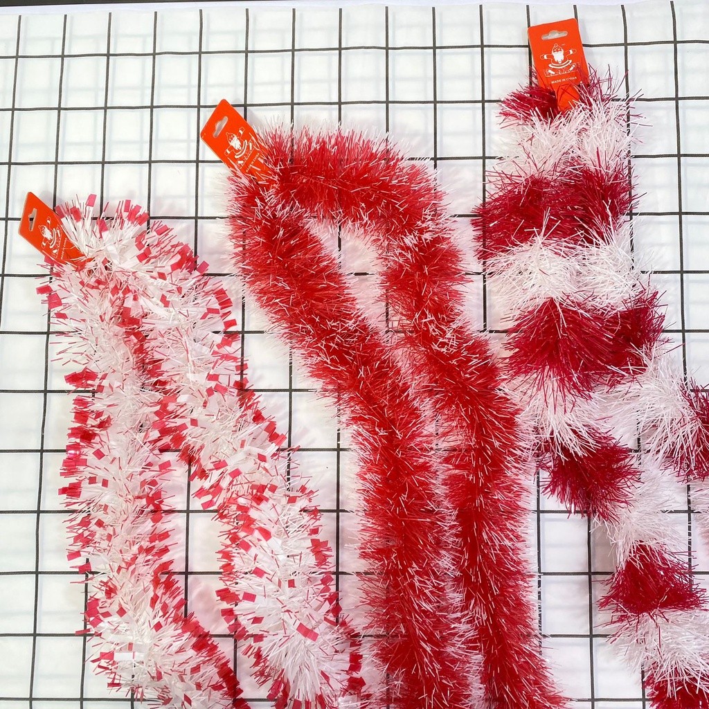 Jual ABS Slinger Tinsel Rumbai Merah Putih 2 Meter Hiasan Aksesoris ...