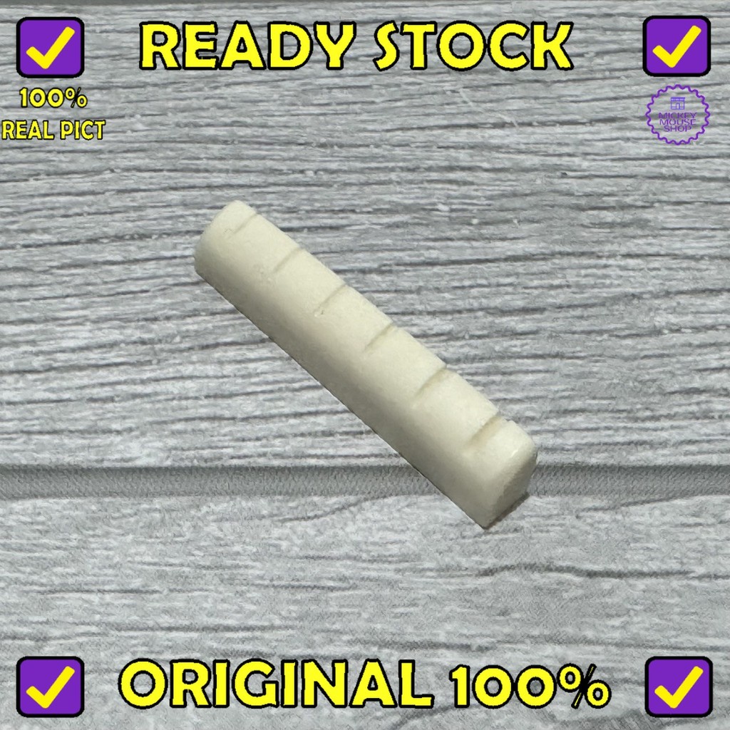 Jual MAXCHEER MU1017 Acoustic Guitar Bridge Nut 6 String Cattle Bone ...