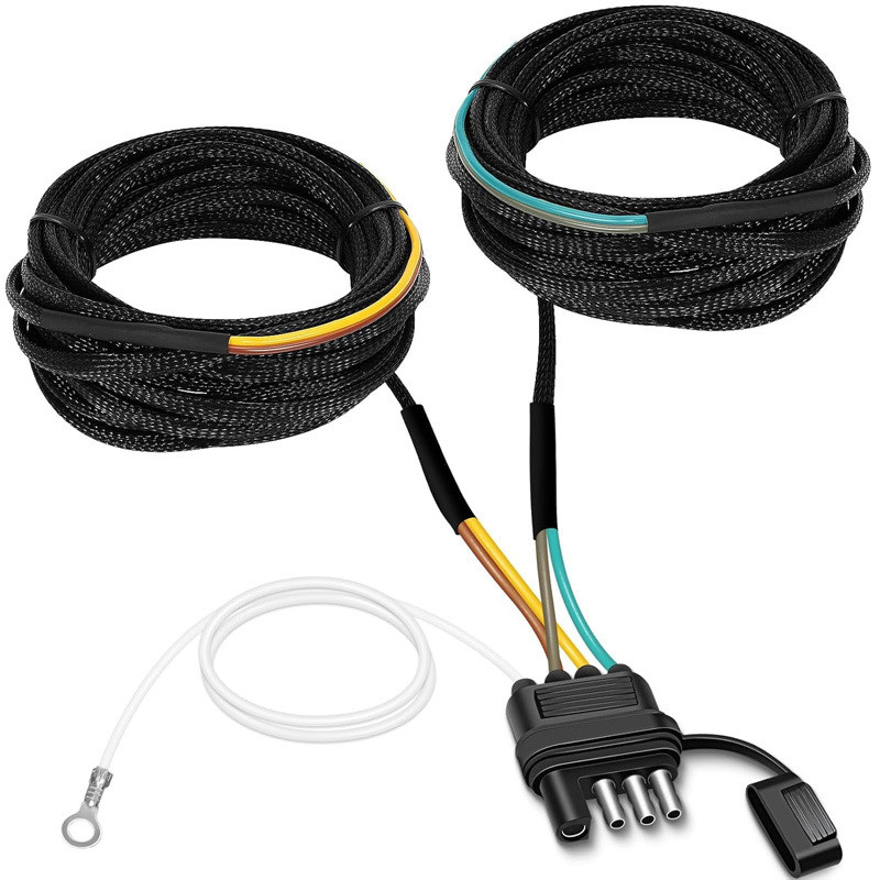 thumbnail image 2 of 4 Pin 5 Wire Trailer Wiring 22FT Harness - Pure Copper Wiring For 2 of 12