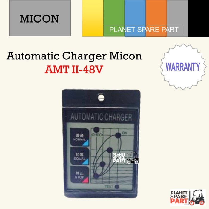 Jual Automatic Charger Micon AMT II 48V PN: 25860-11900-71 For Forklift ...