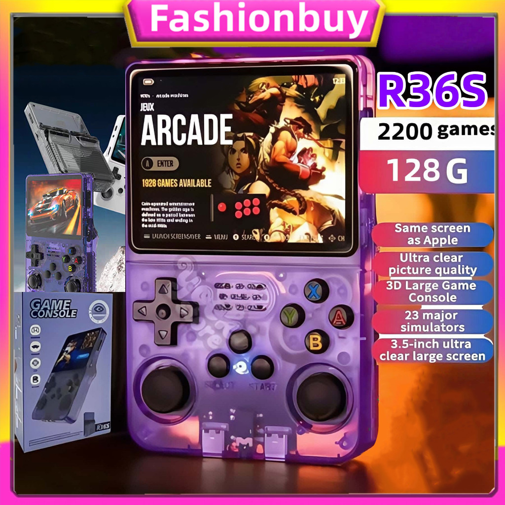 Jual 【COD】Retro handheld R36S multi console | Game Retro R36S 128GB PSP ...