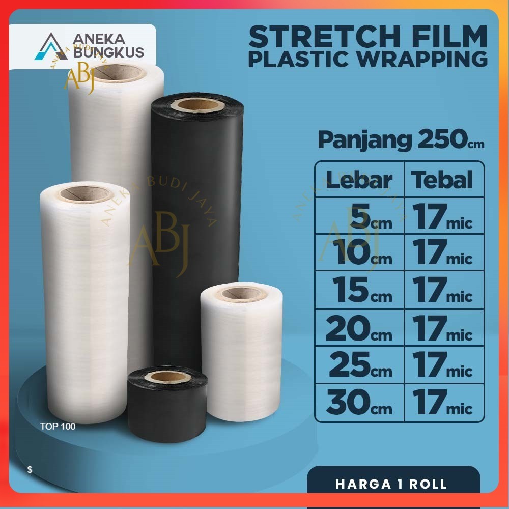 Jual Plastik Wrapping Wrap Bening Hitam Stretch Film Plastik Wrapping ...