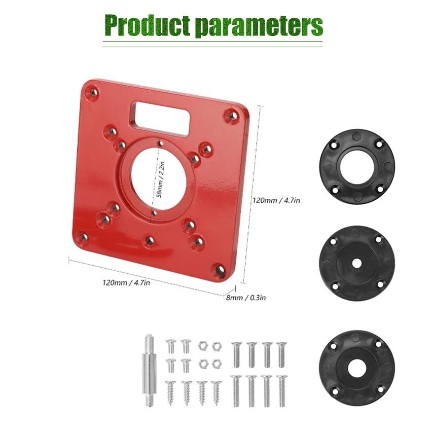 Jual Table Router Trimmer Insert Plate Universal Tatakan Dudukan Meja ...