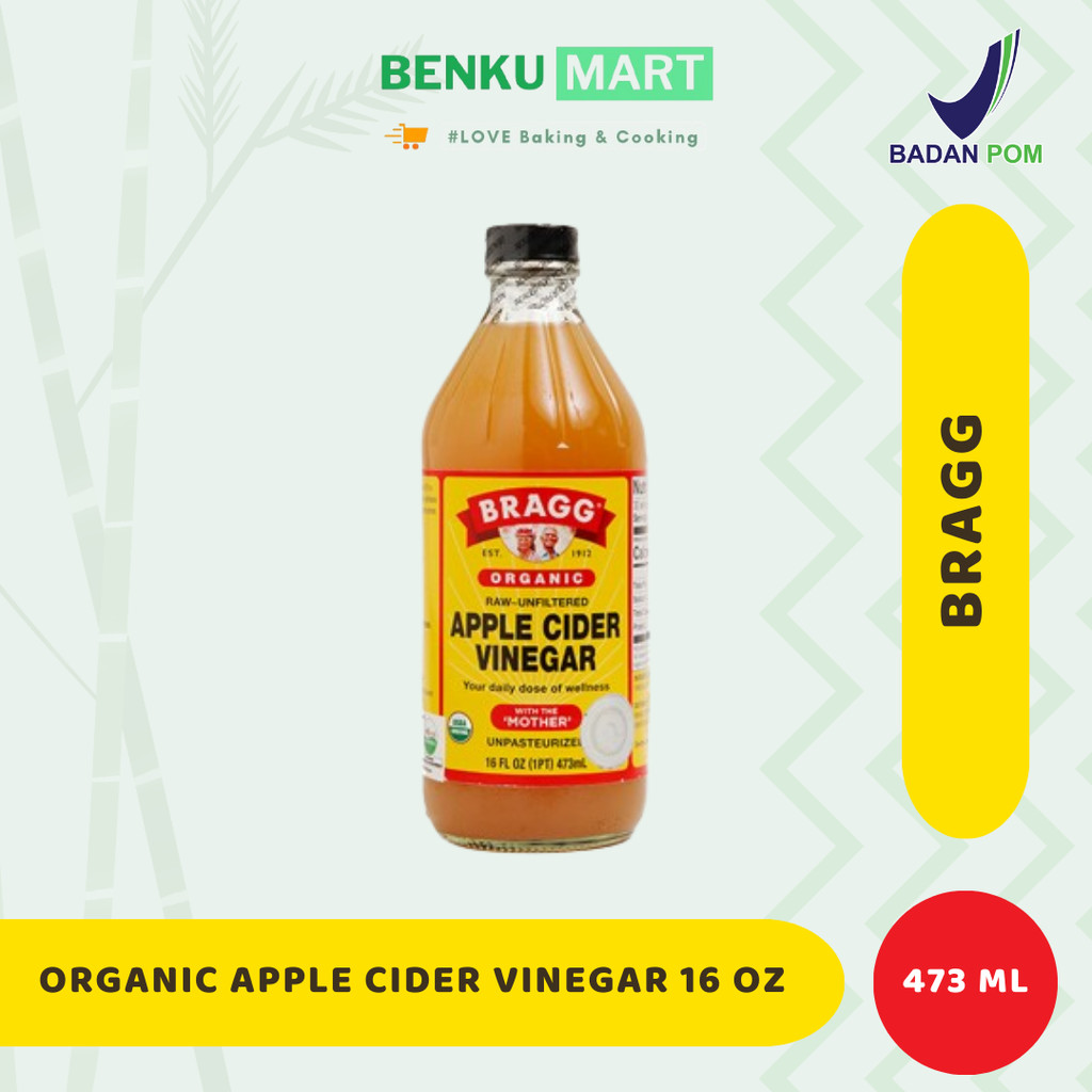 Jual Bragg Organic Raw Unfiltered Apple Cider Vinegar 16 Oz Cuka Apel