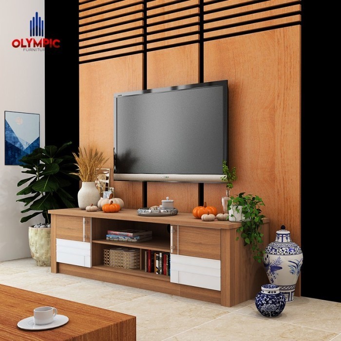 Jual TERLARIS Olympic Meja TV Series Audio Visual Rack / Rak TV / AVR ...