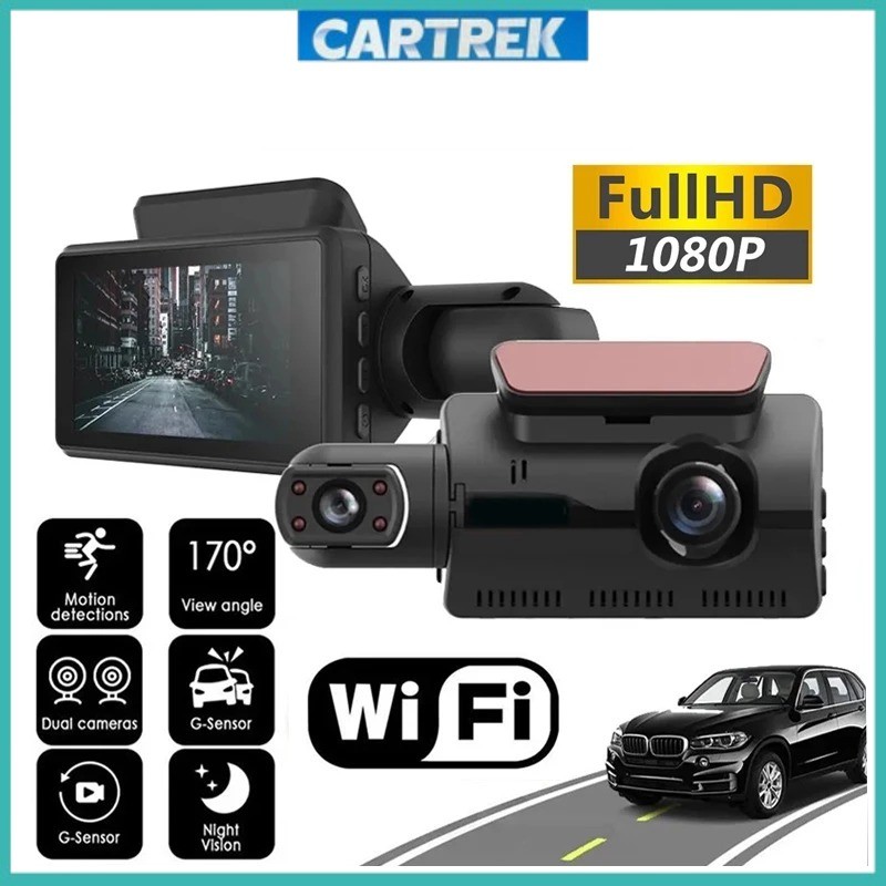 Jual Dash Cam Car Front inner 1440P Dual Lens Night Vision 3