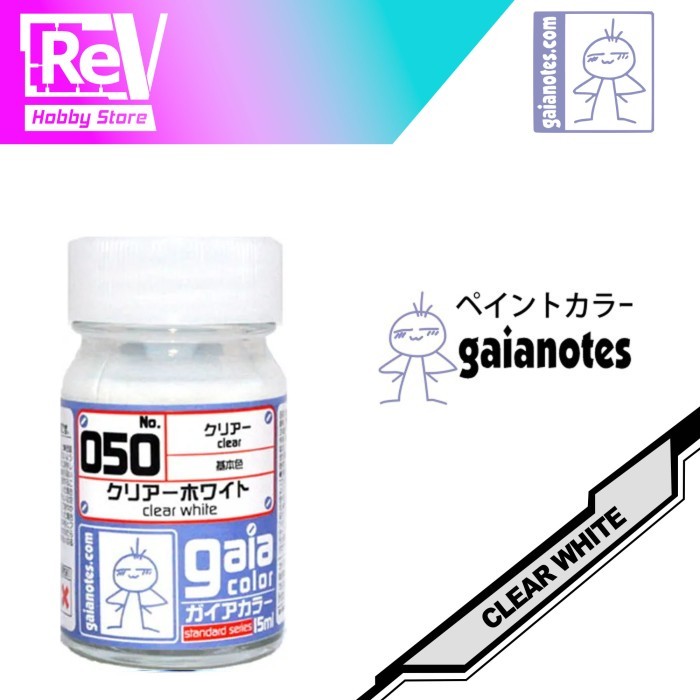 Jual GAIA NOTES PAINT CLEAR WHITE GA050 | Shopee Indonesia