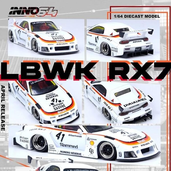 Jual ORIGINAL IN64-LBWK-RX7-02 - INNO 1/64 Die-Cast MAZDA RX7 FD3S LB ...