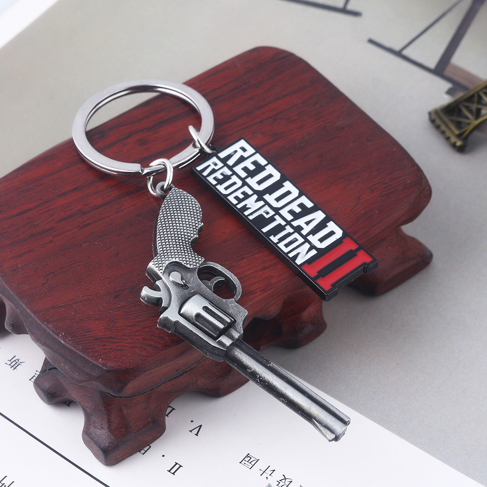 Jual Game RDR2 Arthur Morgan Revolver Keyring Red Dead Redemption 2 ...