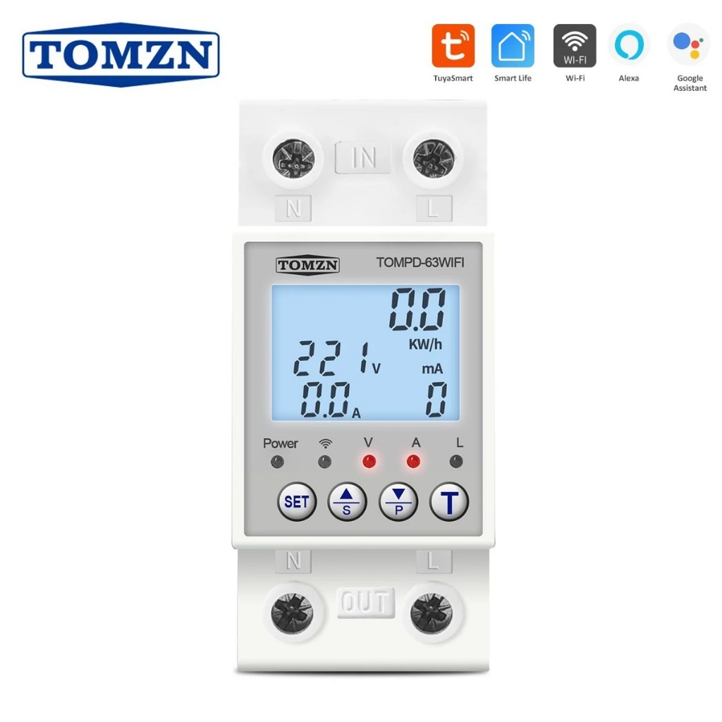 Salvavita Con Riarmo Automatico TOMZN 63A 110V 230V WIFI