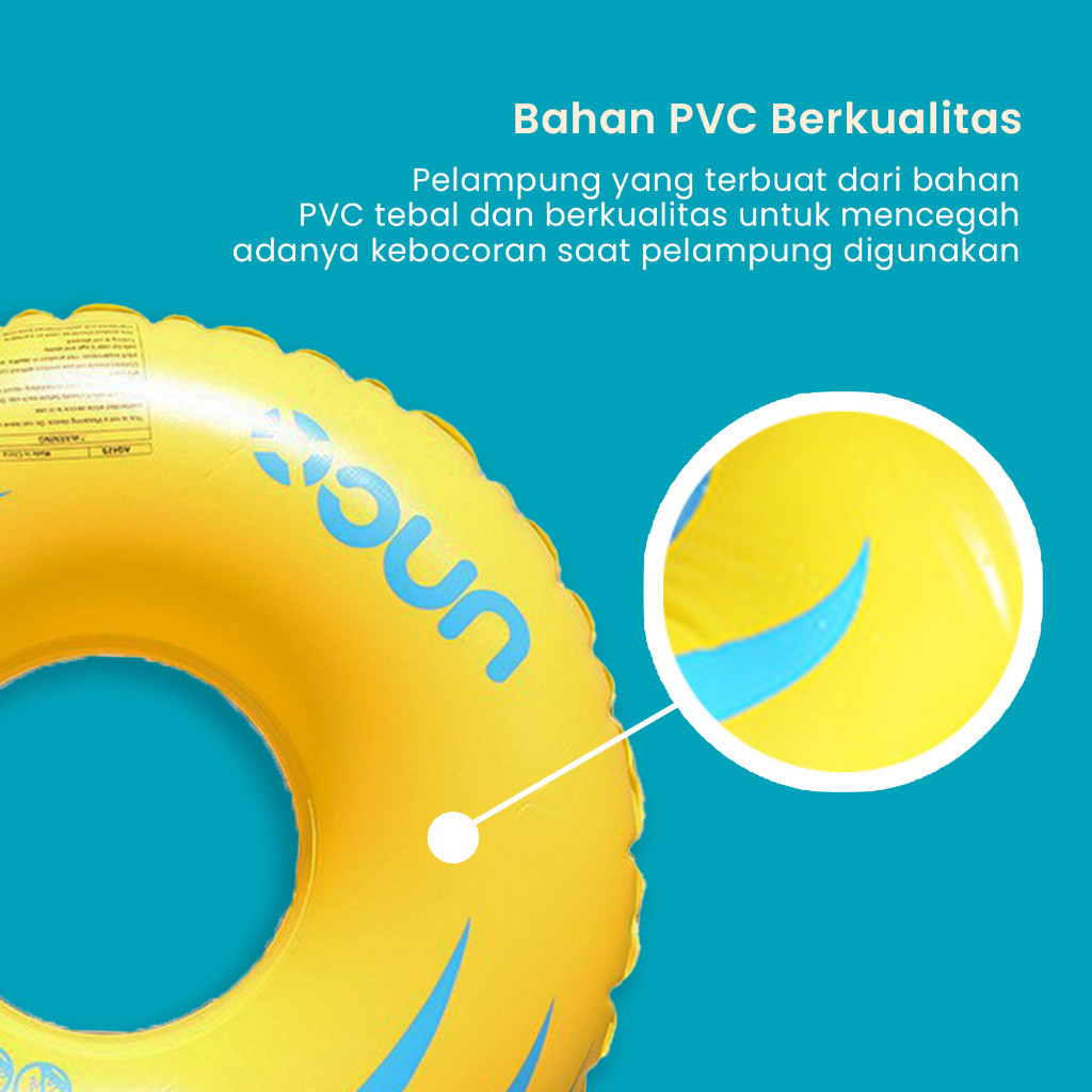 Jual Xin Yue Pelampung Ban Renang Kolam Arus Single dan Double Kuning ...