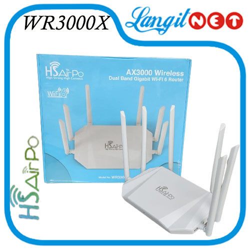 Jual HSAIRPO WR3000X WIRELESS ROUTER GIGABIT WIFI6 AX3000 | Shopee ...