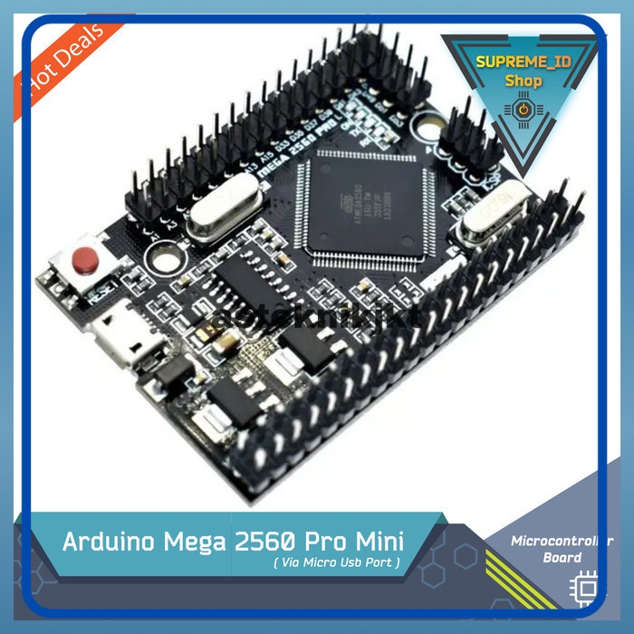 Jual (SIDT) Arduino Mega ATmega2560 R3 Pro Mini ATmega2560-16AU USB ...