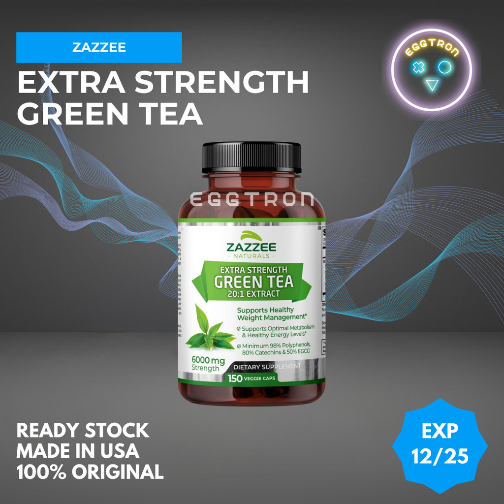 Jual Extra Strength Green Tea 201 Extract Zazzee 150 Vegan EGCG 6000