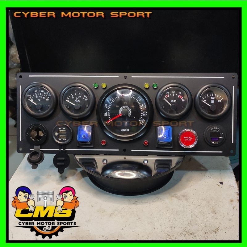 Jual Speedometer universal Analog classic gauge Speedometer GPS system ...