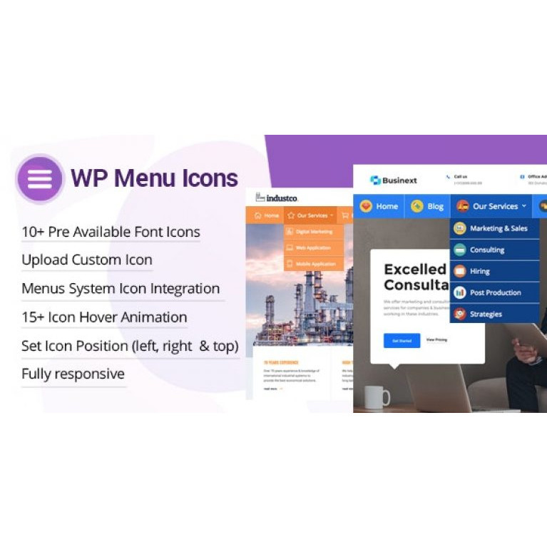 Jual WP Menu Icons V1.1.7 – Effectively Add & Customize Icons For ...