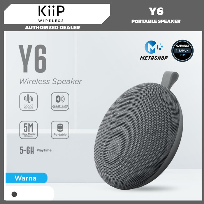 Jual KiiP Y6 ROUND Portable Speaker Stereo Mini HiFi Wireless Bluetooth ...