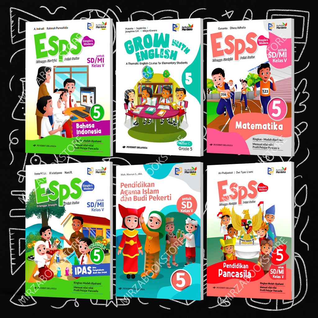 Jual Buku Kelas 5 SD ESPS Erlangga Kurikulum Merdeka | Shopee Indonesia