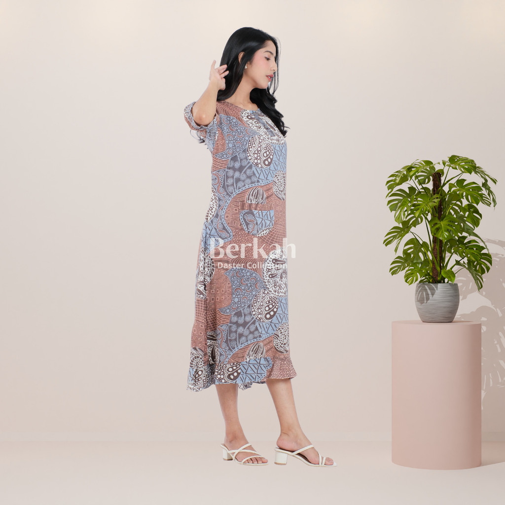 Daster Batik Rayon Busui Kancing Surya Teja 3