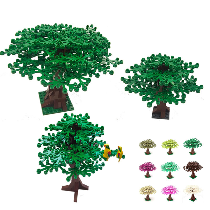 Jual Big Tree Boulevard Build Bricks Tree Sets Construction MOC Blocks ...
