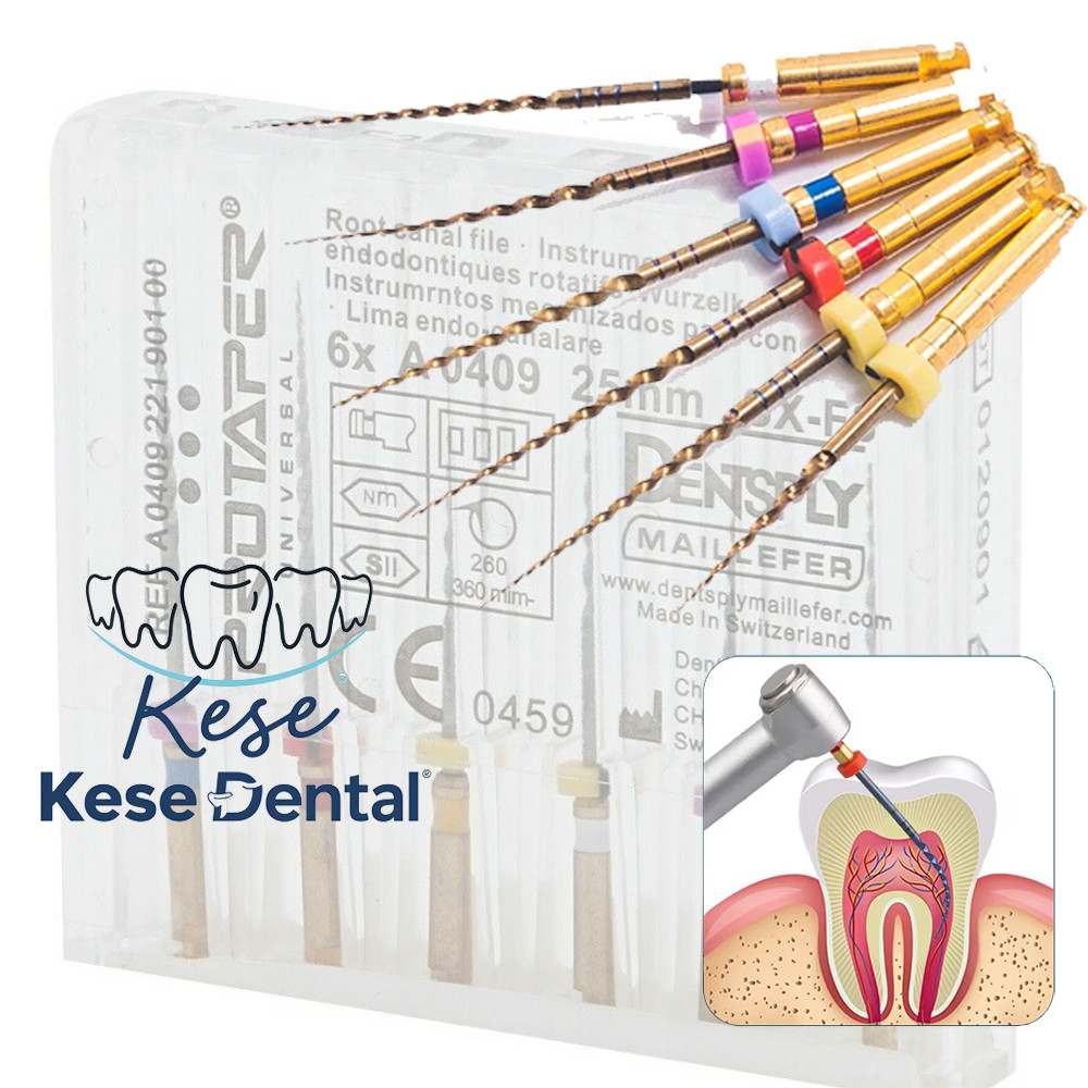 Precision Endo Work! AZDENT Gold Taper NiTi Rotary Files – Endodontic Root Canal Files SX-F3 (25mm)