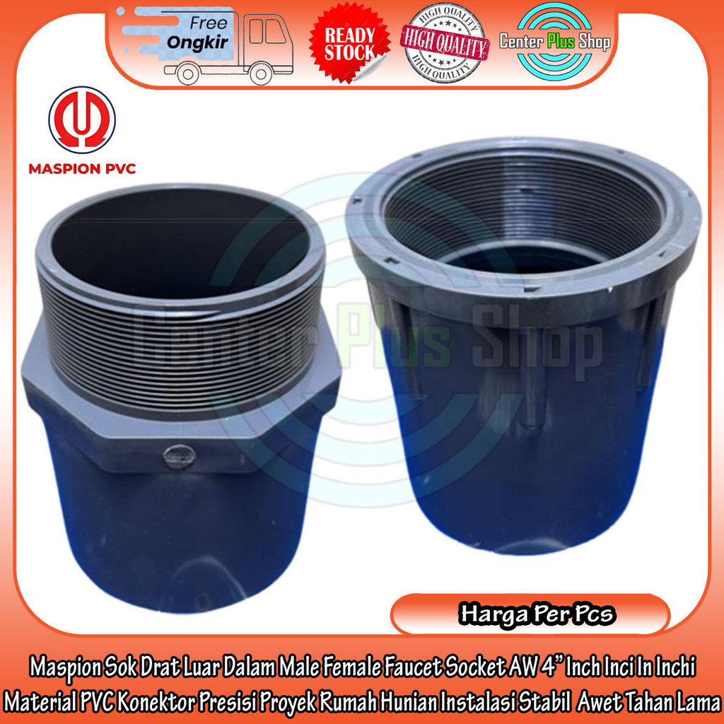 Jual Maspion Faucet Socket Sok Drat Luar Dalam Male Female AW Ukuran 4 ...