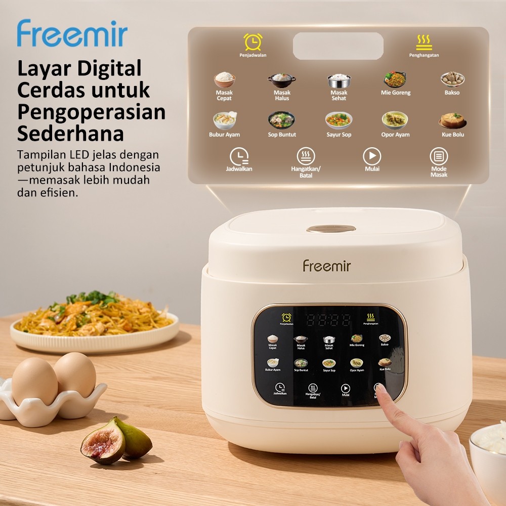Jual freemir Low Sugar Rice Cooker 1.5L Low Watt Kontrol Gula Rendah ...