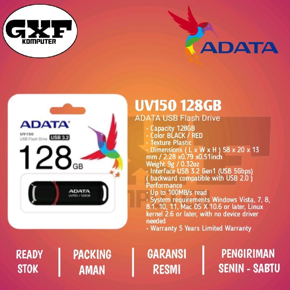Jual ADATA UV150 128GB - UFD Flashdisk MyFlash USB 3.2 | Shopee Indonesia