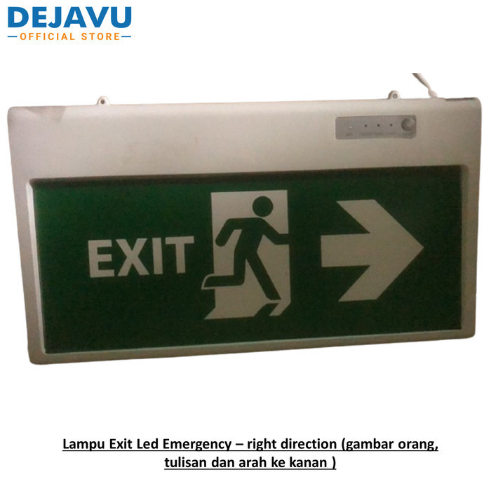 Jual Lampu Exit Led Emergency 2 sisi/2 sides - Lampu/Sign Darurat (all ...