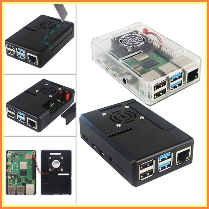 Jual ES99 Raspberry Pi 4 model B 4GB Paket Lengkap Siap Pakai UK Pi4 4 ...