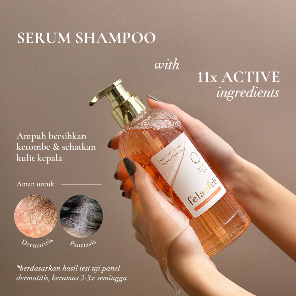Jual FELAUFEE - Velvet Rose Dandruff Treatment Serum Shampoo - Velvet ...