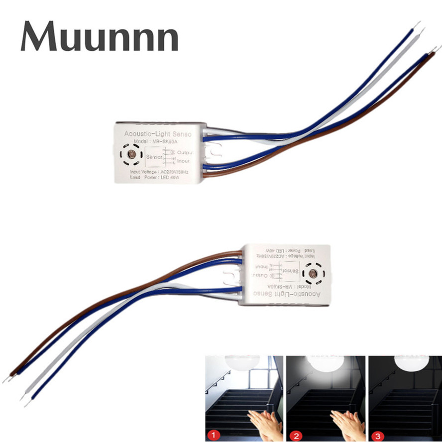 Jual 220V Home Improvement Smart Switches Module Detector Sound Voice ...
