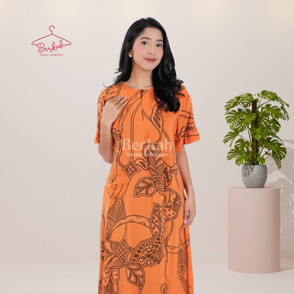 Daster Batik Rayon Busui Resleting Surya Teja