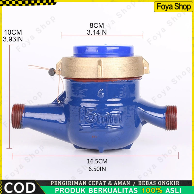 Jual Meteran Air PDAM SNI 1/2