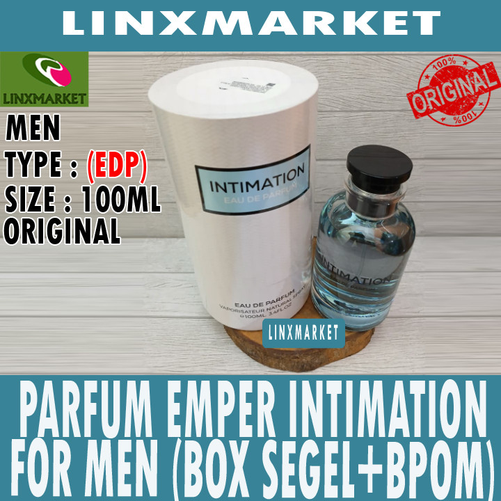 Jual EMPER INTIMATION FOR MEN EDP 100ML (BOX SEGEL + BPOM) | Shopee ...