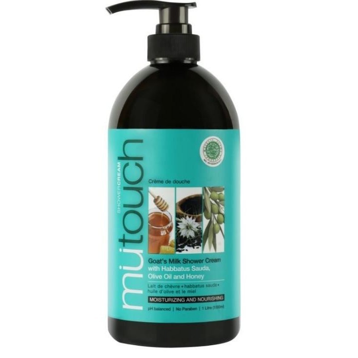 Jual MUTOUCH GOATS MILK SHOWER CREAM HABBATUS SAUDA OLIVE OIL AND HONEY ...