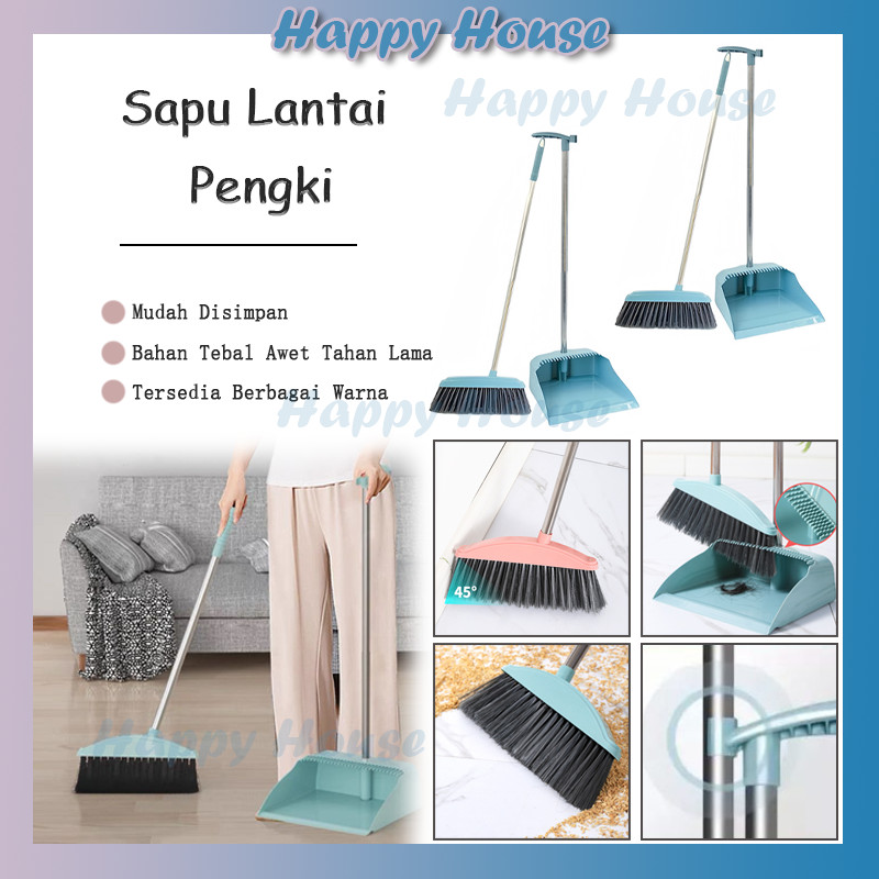 Jual Set Sapu Pengki Alat Pembersih Lantai Broom Set Dustpan Serok ...