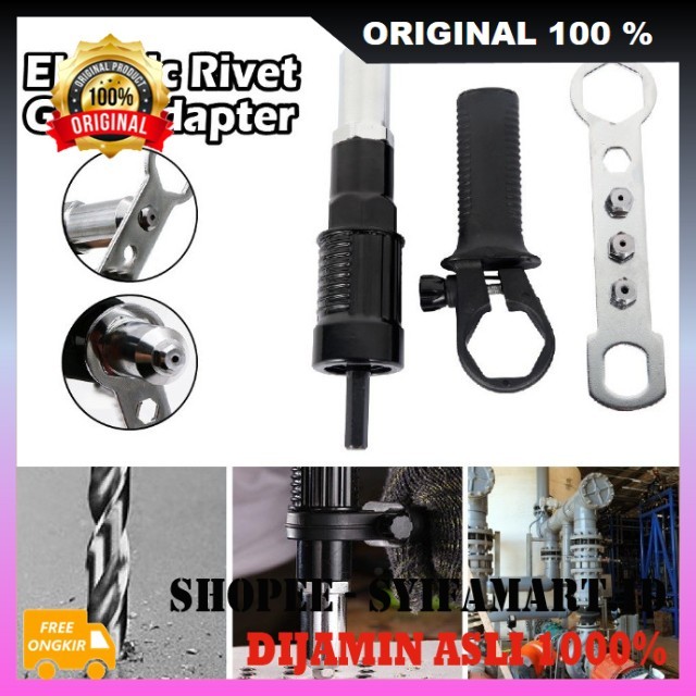 Jual Adaptor Rivet Bor Adaptor Tang Rivet Adaptor Konverter Bor Paku ...