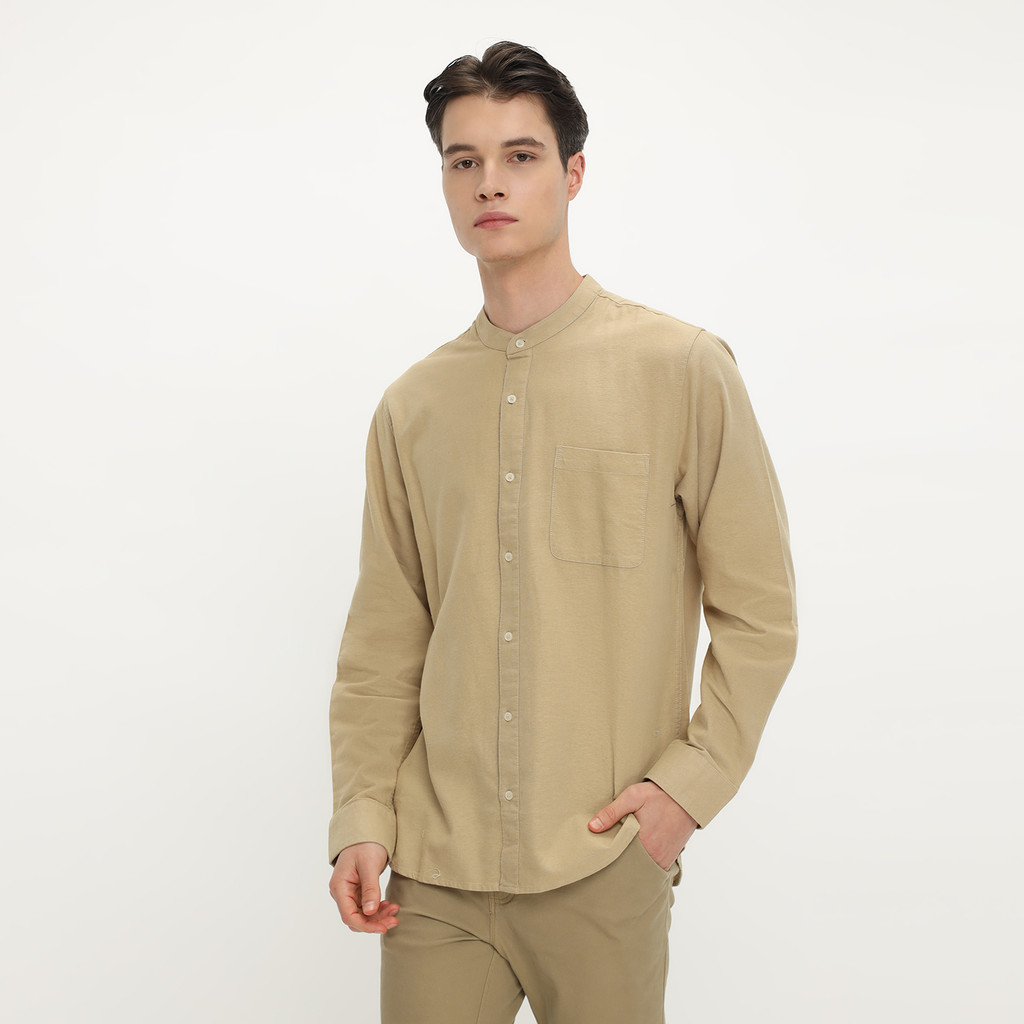 Jual Larusso Khair Collection - Kemeja Koko Rami Basic Polos Pria ...