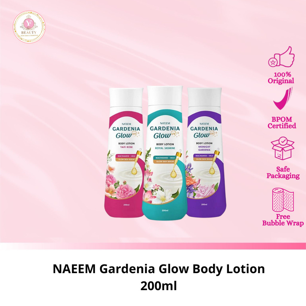 Jual YF BEAUTY NAEEM Gardenia Glow Body Lotion 200ml Royal Jasmine