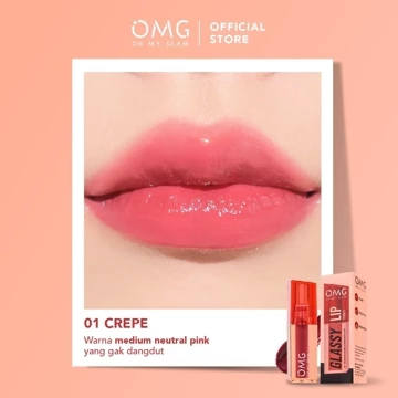 OMG OH MY GLAM Glassy Lip Tint 2g Lip Tint Merah Jingga Official